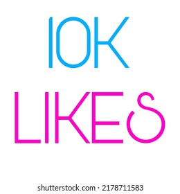 10K Likes Online Social Media Thank You Banner