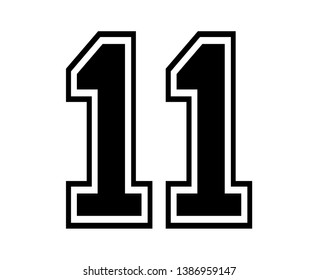 number 11 football jersey