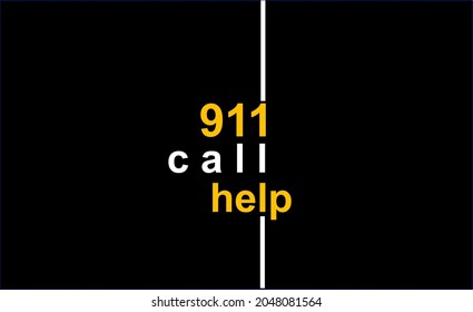 112 is the emergency number. Background and illustration  - Powered by Shutterstock