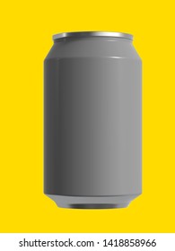 12 Oz Beer Or Soda Can. Isolated High Resolution 3D Render.