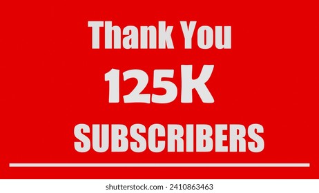 120K Subscribers celebration design. Red and white 120K Subscribers logo for social media subscribers - Powered by Shutterstock