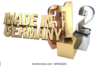 123 made in germany 3d rendering