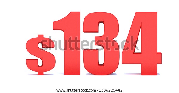 134 Dollar 134 Word On White Stock Illustration 1336225442 | Shutterstock