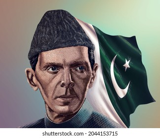 14 August 25 December Quaid Day 23 March Quaid-e-Azam Muhammad Ali Jinnah Background 3D Illustration.

