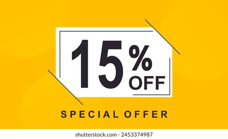 15% off discount creative vector banner illustration, sale special offer 15% off, 15% off discount creative vector - Powered by Shutterstock