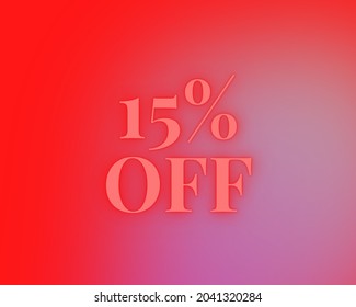 15% Per Cent Fifteen Percent