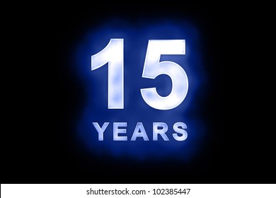 birthday number 15 blue