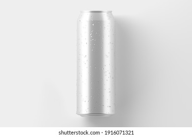150ml Soda Can White Blank 3D Rendering Mockup