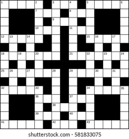 15x15 Squares Empty Britishstyle Crossword Grid Stock Vector (Royalty 15x15 Squares Empty Britishstyle Crossword Grid Stock Vector (Royalty