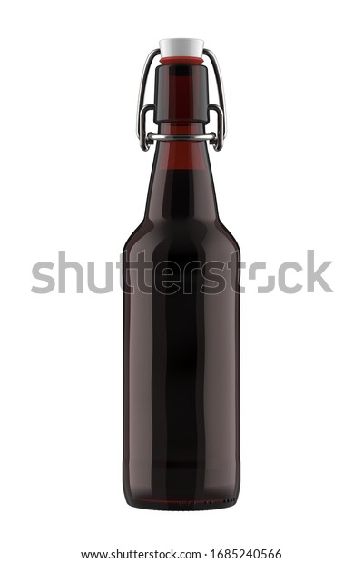 Download 16 Oz Dark Brown Glass Beer Stock Illustration 1685240566