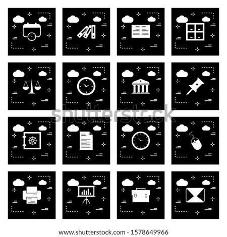 16 User interface Icon set for web and mobile applications