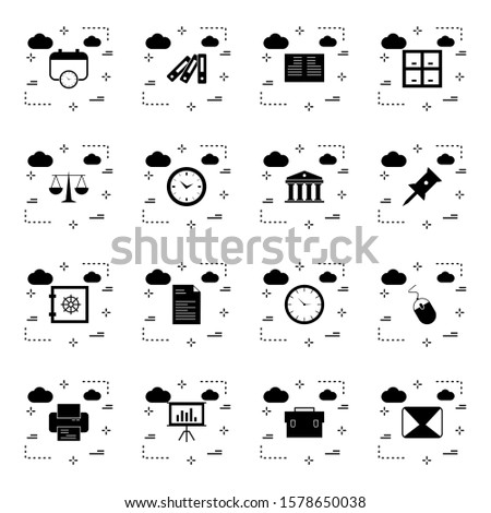16 User interface Icon set for web and mobile applications