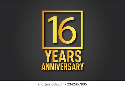 16 Years anniversary  celebrities  Gradient Vector image stock - Powered by Shutterstock