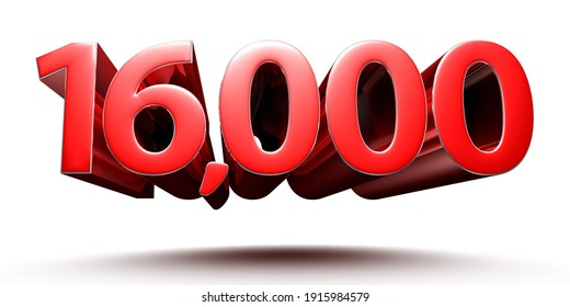 16000 Numbers 3d Rendering White Background Stock Illustration 16000-numbers-3d-rendering-white-background-stock-illustration