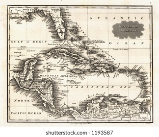 Old Map Of The Caribbean Vintage Caribbean Maps Images, Stock Photos & Vectors | Shutterstock