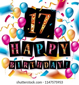 2,348 Happy 17th birthday Images, Stock Photos & Vectors | Shutterstock