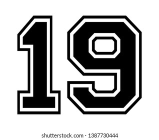 baseball jersey number font
