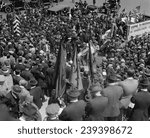 1922 demonstration by World War I veterans for government bonuses. In 1924 Congress voted to provide veterans Adjusted Compensation certificates, or bonuses, scheduled for full payment in 1945.