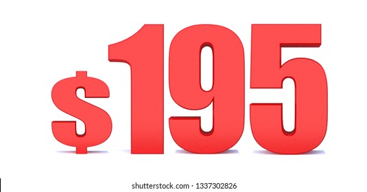 195-dollar-195-word-on-white-stock-illustration-1337302826-shutterstock