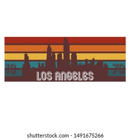 1970's Los Angles Artwork Graphic 