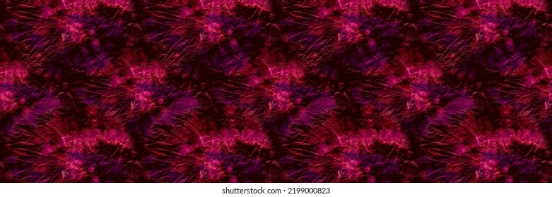 1970s Vintage. Burgundy Tie Dye Print. Dark Circle Pattern. Psychedelic Color. Rasta Spiral. Hippy Colors. Pink Background. Texture Hippie. Psychedelic Effect.