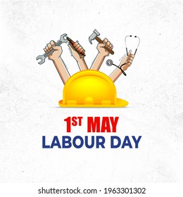 1st May Happy Labour Day. its international worker's day. - Powered by Shutterstock