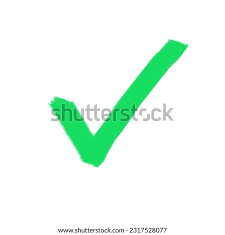 2 D green check mark  
