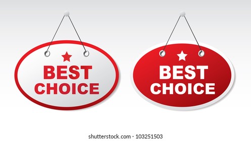 2 panels with text - Best choice.