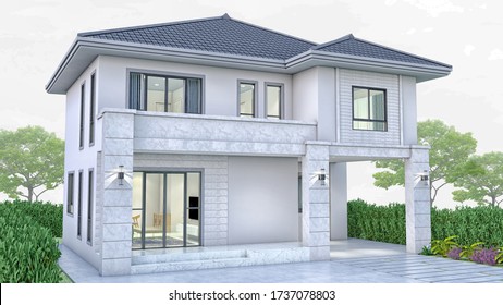 Two Story House Small Images Stock Photos Vectors Shutterstock