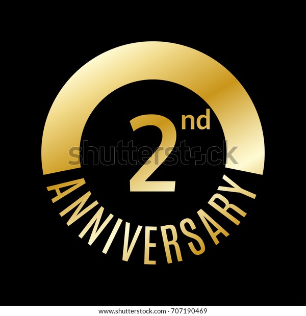 2 Year Anniversary Icon 2nd Celebration のイラスト素材
