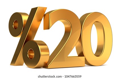 %20 3d Rendering Golden Symbol