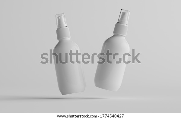 Download 200ml White Plastic Spray Bottle Mockup Stock Illustration 1774540427 PSD Mockup Templates