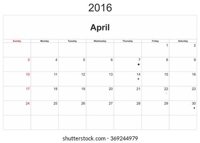 2016 Calendar Designed By Computer Using Stock Illustration 369244979 ...