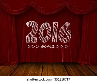 2016 Goals Against Red Curtain Pulling Back