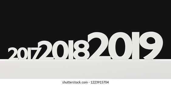 new year bold font