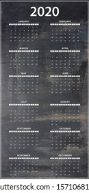 2020 Calander Design And New Year