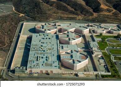 2020 California USA: Aerial View Of Peter J. Pitchess Or Pitchess Detention Center In Los Angeles County Where Reports Of Coronavirus COVID-19 Outbreak Among Inmates. 