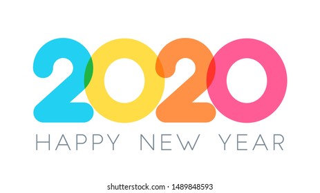 2021 Color Facet Numbers Happy New Stock Vector (Royalty Free) 1823154416