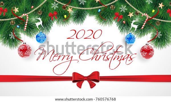 2020 Merry Christmas Cute Original Merry ภาพประกอบสต็อก 760576768