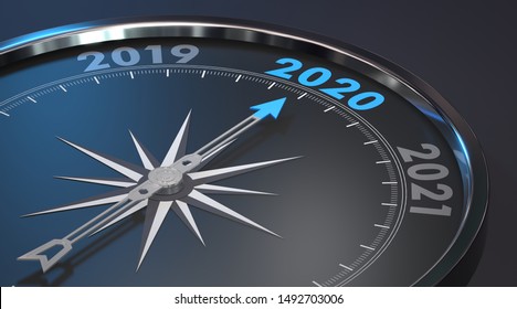 2020 - Modern Compass (3D Rendering)