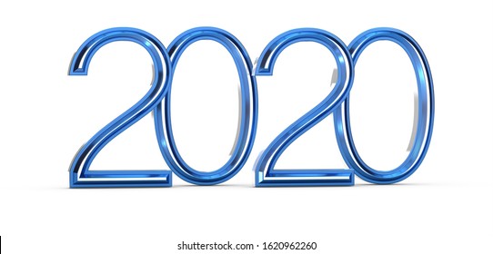 2020 Year Blue Digital 3d Stock Illustration 1620962260 | Shutterstock