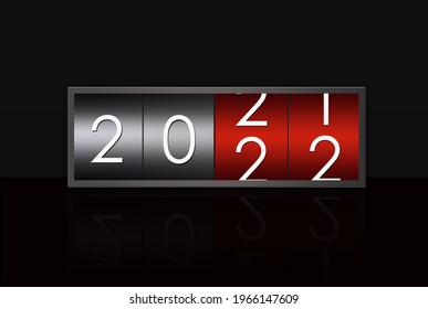 2021 2022 Countdown Timer Isolated On Stock Illustration 1966147609 ...