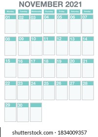 2021 Calendar, Planner 8.5 Inch X 11 Inch Wall Or Desktop Calendar 
