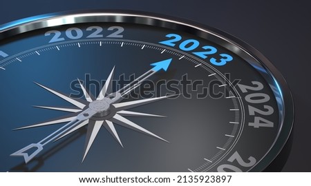 2023 - modern compass (3D Rendering)