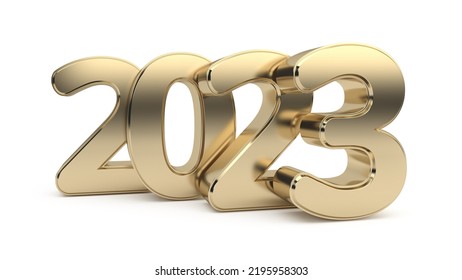 2023 New Year 3d Golden Text Stock Illustration 2195958303 | Shutterstock