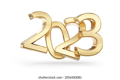 2023 Symbol Bold Golden Letters Isolated Stock Illustration 2056583081 ...