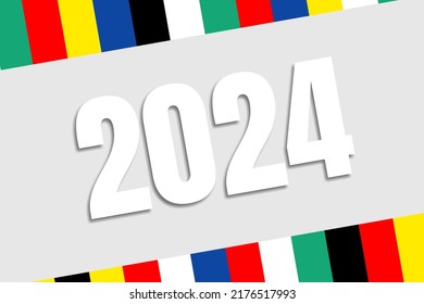 2024 Symbol National Flags European Countries Ilustra Es Stock   2024 Symbol National Flags European 260nw 2176517993 