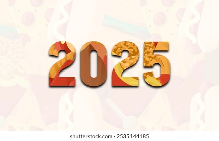 2025 fast food background. calendar and template design concept. junk food, health, addiction or culinary themes - Powered by Shutterstock