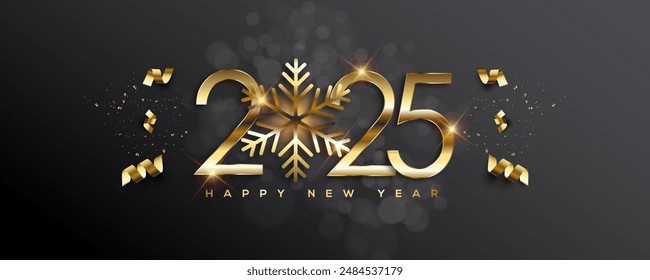 2025 Happy New Year Greeting Card - Powered by Shutterstock