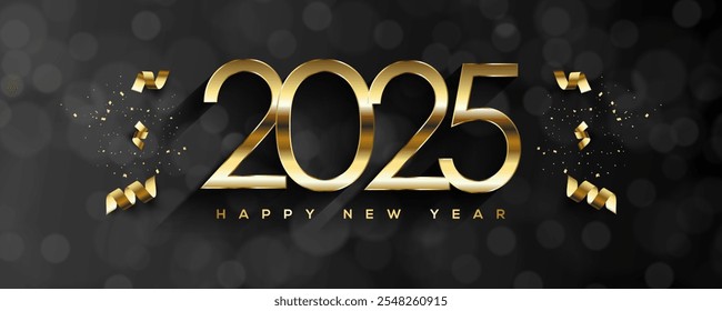 2025 Happy New Year Greeting Card - Powered by Shutterstock